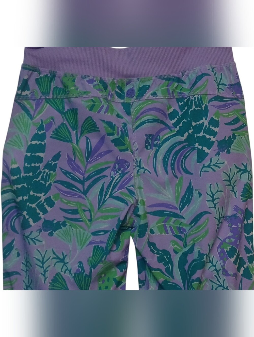 Lilly Pulitzer - NWT. Zippered Pockets, Woven, Elastic Waist, Tropical Floral... - Picture 11 of 11